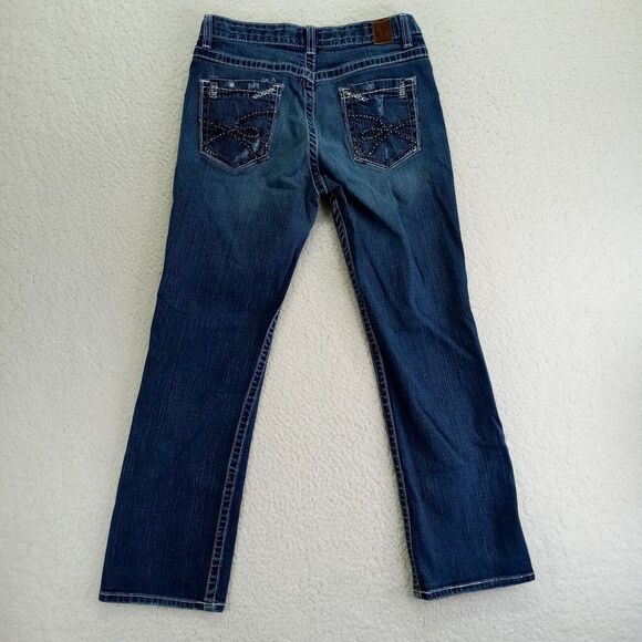 BKE Buckle Women Jeans 28x29.5" Blue‎ BKE Drew Boot Dark Wash Stretch Denim - Picture 3 of 12